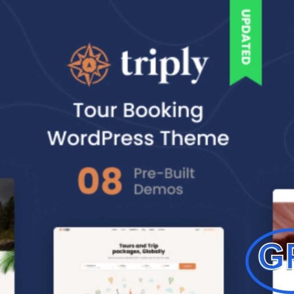 Triply – Tour Booking WordPress Theme Triply is a responsive and feature-rich WordPress theme designed for travel agencies, tour operators, and booking services. Perfect for creating visually stunning and user-friendly travel websites, Triply allows you to showcase destinations, tours, and travel packages with ease.