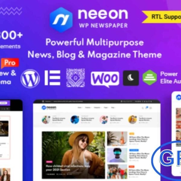 Neeon – WordPress News & Magazine Theme Neeon is a modern, responsive WordPress theme designed for news portals, online magazines, and editorial websites. With its sleek design, user-friendly interface, and feature-rich functionality, Neeon helps you deliver engaging content and keep your readers coming back.