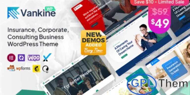 Vankine – Insurance & Consulting Business WordPress Theme Vankine is a professional Insurance and Consulting Business WordPress theme designed for startups, financial firms, and consultancy agencies. It is perfectly suited for businesses in finance, investment, accounting, legal, insurance, and corporate sectors, as well as modern technology and software development companies.