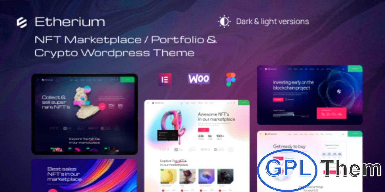 Etherium – NFT Marketplace & Crypto WordPress Theme Etherium – NFT Marketplace & Cryptocurrency WordPress Theme Etherium is a cutting-edge WordPress theme designed for NFT marketplaces, cryptocurrency projects, and digital art platforms. Perfect for NFT auctions, ICO launches, crypto agencies, NFT portfolios, and artist collections, it offers all the tools to create a professional and engaging online marketplace.