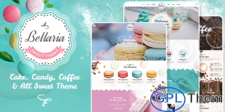 Bellaria – Cakes, Bakery & Coffee Shop WordPress Theme Bellaria is a beautifully designed and versatile WordPress theme created for cakes, bakery, and coffee shop websites. With its modern layout and flexible features, this theme makes it easy to build a stunning and unique online presence that reflects your brand.