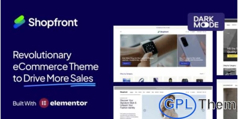 Shopfront is a next-generation eCommerce WordPress theme designed to create stunning, modern, and high-performing online stores. Built with speed, flexibility, and user experience in mind, this theme is perfect for fashion, electronics, furniture, and multipurpose online shops.