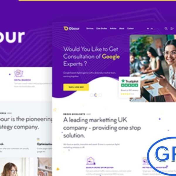 Obour – Digital Marketing Agency WordPress Theme Obour is a modern Digital Marketing Agency WordPress Theme built for agencies, startups, and businesses looking to showcase their services with style.