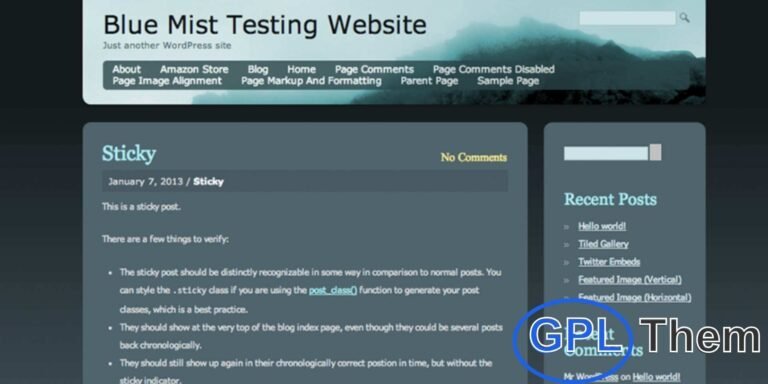 Elegant Themes BlueMist – WordPress Theme The Elegant Themes BlueMist WordPress Theme offers a smooth, elegant, and professional design, making it an ideal choice for bloggers who want a stylish online presence.