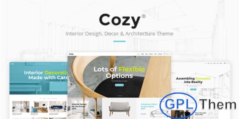 Cozy – Interior Design WordPress Theme Cozy is a premium Interior Design WordPress Theme crafted for interior designers, decorators, and architecture studios. Ideal for showcasing modern décor, home styling projects, and creative portfolios, this theme helps you build a stylish and professional online presence.