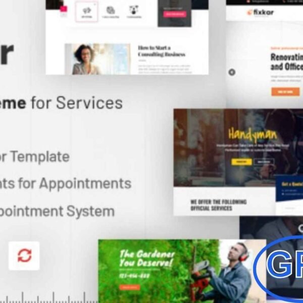 FixKar – All Services WordPress Theme Built with Elementor FixKar is a lightweight and speed-optimized WordPress theme designed for service providers, agencies, and repair businesses. Powered by Elementor, it offers full flexibility with 8+ responsive homepage layouts that adapt beautifully to all devices.