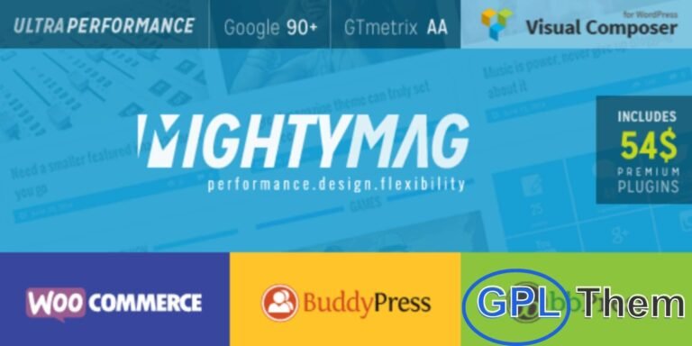 MightyMag – Magazine, Shop & Community WordPress Theme MightyMag is a powerful WordPress theme designed for blogs, newspapers, magazines, editorials, publishing, and review websites. With its One Click Demo Import, you can set up your site in minutes and enjoy premium support through a dedicated platform.