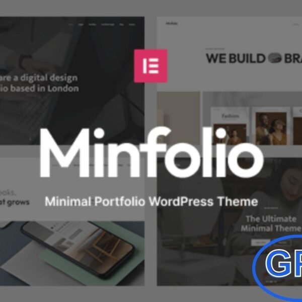 Minfolio – Minimal Portfolio WordPress Theme Minfolio is a sleek and modern WordPress theme designed for agencies, studios, and creative professionals to showcase portfolios and projects.