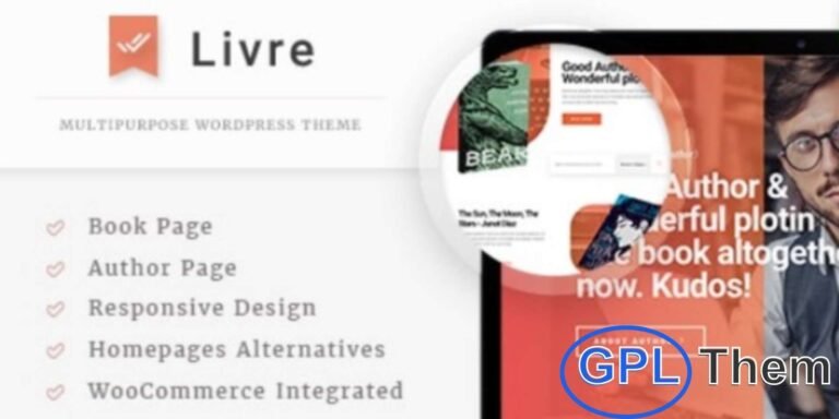 Livre – Bookstore & Publishing WooCommerce WordPress Theme Livre is a versatile WooCommerce WordPress theme designed for bookstores, publishing businesses, and author websites. With multiple page layouts and powerful customization options, it allows you to create a professional online bookstore or official author site with ease.