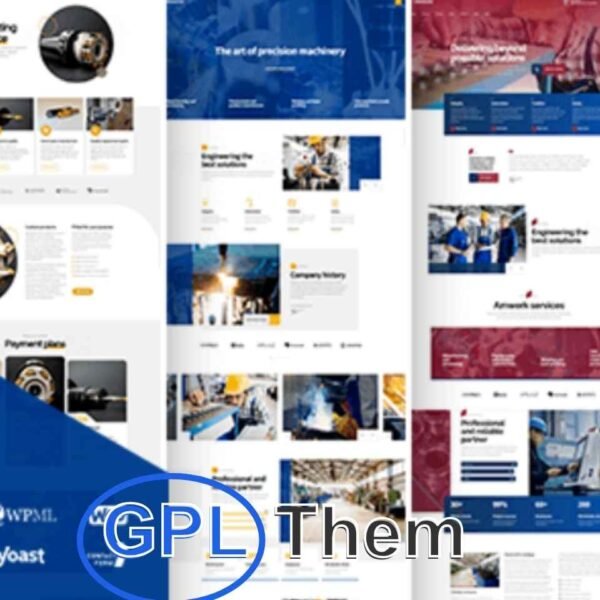 AmWerk – Industry & Corporate Business WordPress Theme AmWerk is a modern, clean WordPress theme built for industrial, manufacturing, factory, and construction company websites. Its versatile design also makes it ideal for other industrial sectors, including oil, metallurgy, and renewable energy.