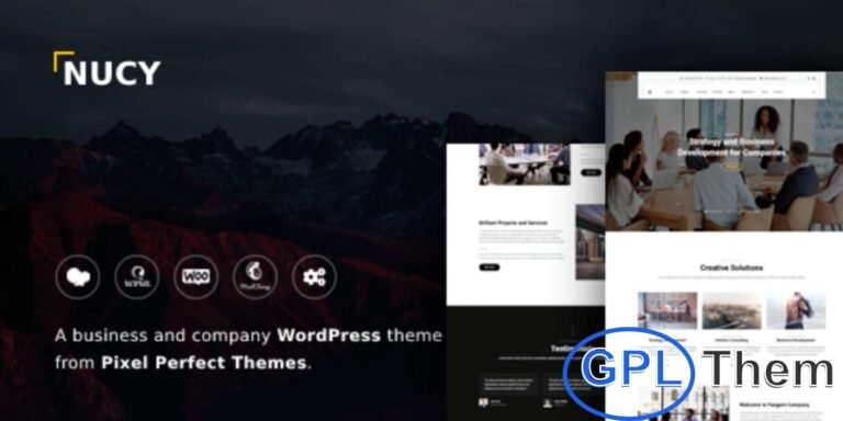 Nucy – Business & Company WordPress Theme Nucy is a modern Business and Company WordPress theme designed to create professional websites for corporate firms, agencies, and startups. Built with the latest WordPress technology, it combines sleek design with powerful functionality.