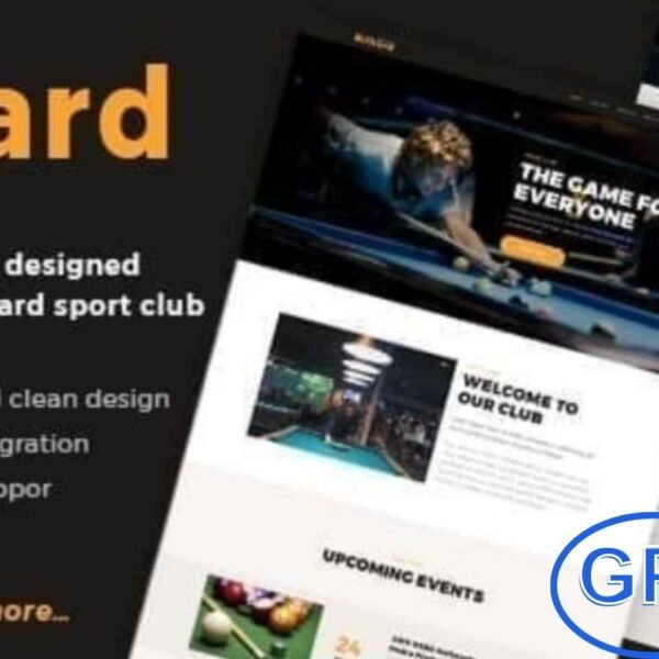 Billiard – Creative Sporting WordPress Theme Billiard is a modern and responsive Sporting WordPress theme crafted for sports clubs, billiards centers, and recreational activity websites.