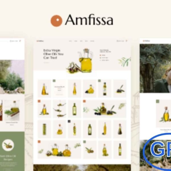 Amfissa – Organic Olive Shop WordPress Theme Amfissa is a beautifully crafted WordPress theme designed for olive oil producers, organic food shops, and agriculture businesses. With its modern layouts, it’s perfect for showcasing farms, vineyards, wineries, wine shops, and organic product stores.