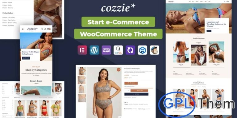 Cozzie – Bikini, Swimwear & Underwear WooCommerce Theme Cozzie is a stylish WooCommerce WordPress Theme designed for online stores selling bikinis, swimwear, lingerie, and underwear collections.
