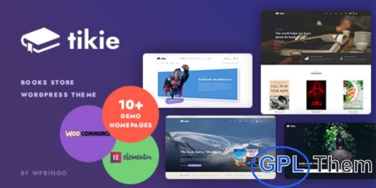 Tikie – Book Store WooCommerce WordPress Theme Tikie by Wpbingo is a powerful WooCommerce WordPress theme designed specifically for bookshops, libraries, publishers, and online bookstores. Built on the latest Bootstrap framework, it features a clean, responsive design that adapts perfectly to all devices.