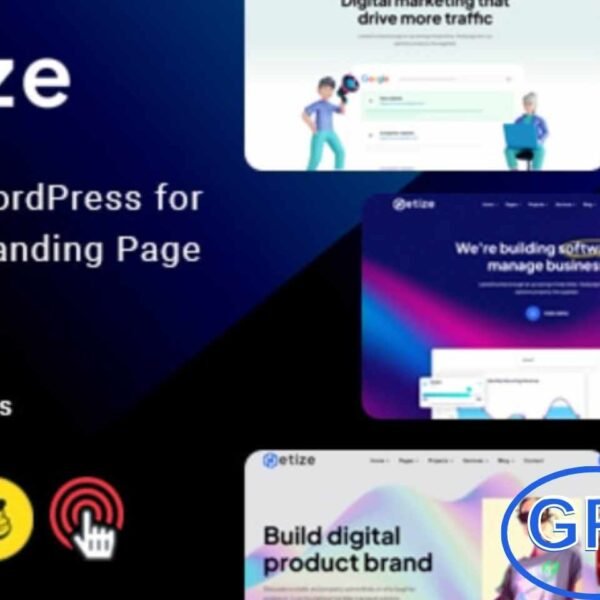 Metize – Responsive Landing Page WordPress Theme Metize is a modern and fully responsive Landing Page WordPress theme designed for startups, SaaS platforms, finance, language learning, project management, and technology businesses.