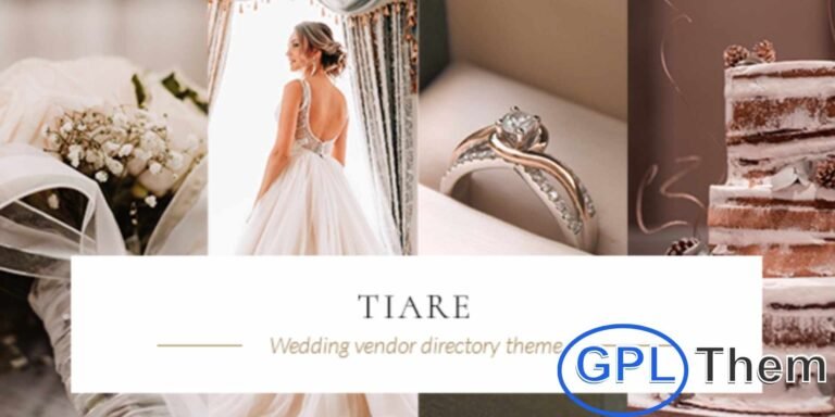 Tiare – Wedding Vendor Directory WordPress Theme Tiare is a stylish WordPress theme designed for modern wedding and matrimonial vendor directories. I