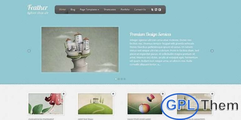 Elegant Themes Feather – Lightweight WordPress Theme Elegant Themes Feather is a clean and lightweight WordPress theme designed for speed and simplicity. With its minimal yet elegant design, Feather ensures your website looks professional while remaining user-friendly.