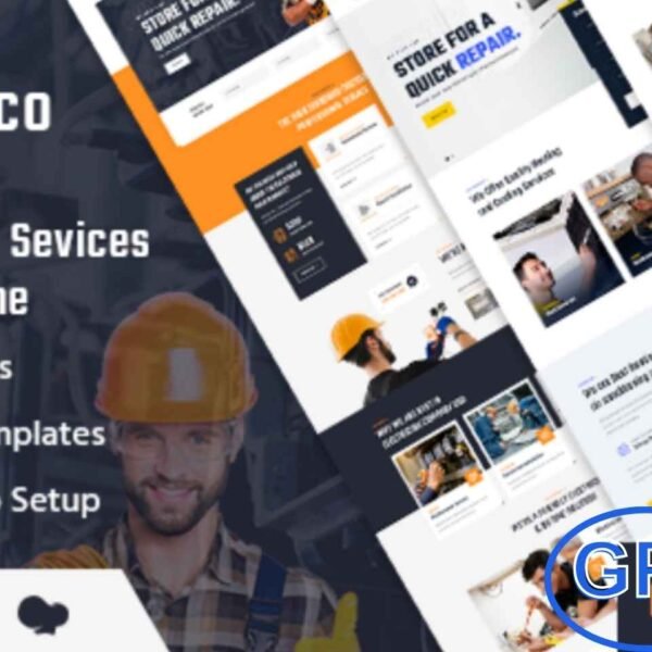 Electrico – Repair & Multi-Services WordPress Theme Electrico is a versatile WordPress theme perfect for repair services and multi-service businesses. Fully responsive and built with HTML5 and CSS3, it features smooth animations, clean and well-organized code, and SEO-friendly structure.