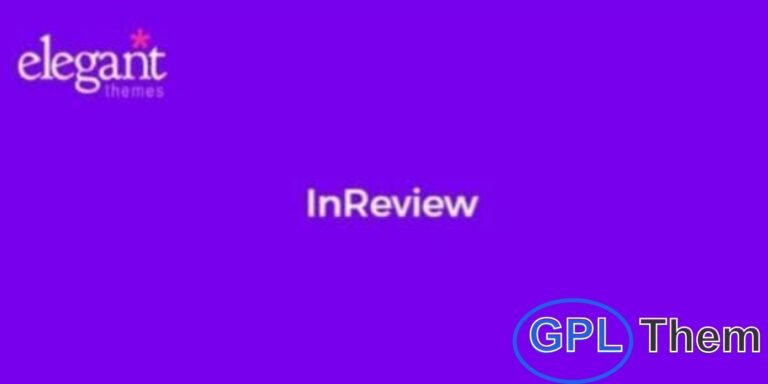 Elegant Themes InReview – Review WordPress Theme Elegant Themes InReview is a powerful WordPress review theme designed to help you create professional product and service review websites.