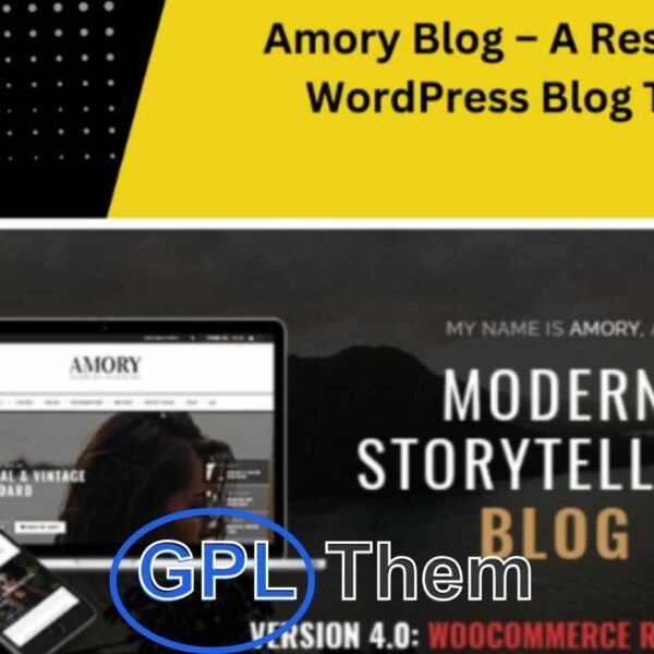 Amory Blog v4.7 – A Responsive WordPress Blog Theme