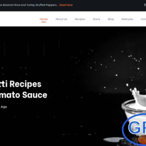 FoodPress – Recipe & Food Blog WordPress Theme FoodPress is a stylish and modern WordPress theme created for recipe blogs, food bloggers, chefs, and cooking enthusiasts. With its clean, professional, and luxurious design, it offers the perfect platform to share recipes, cooking tips, and food stories.