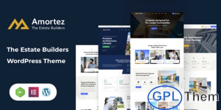 Amortez – Real Estate Group WordPress Theme + RTL Amortez is a modern and responsive WordPress theme crafted for real estate agencies, property groups, and housing businesses. With a clean design and flexible layouts, it’s ideal for showcasing property listings, real estate services, and agency portfolios.