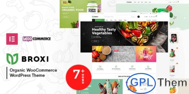 Broxi – Organic & Food WooCommerce WordPress Theme Broxi is a premium WordPress theme designed for organic and food WooCommerce stores. Built on the latest Bootstrap framework, it offers a clean, modern, and user-friendly design perfect for showcasing your products.