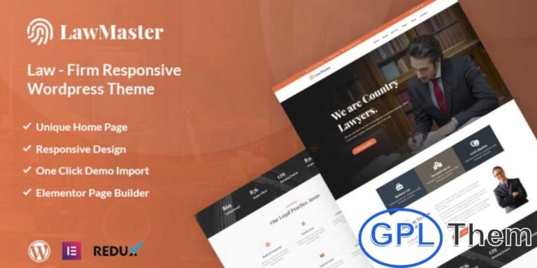 LawMaster – Lawyer, Attorney & Law Office WordPress Theme LawMaster is a professional WordPress theme designed for lawyers, law firms, attorneys, and legal practitioners. It is also suitable for businesses, corporate websites, consultants, and financial advisors.