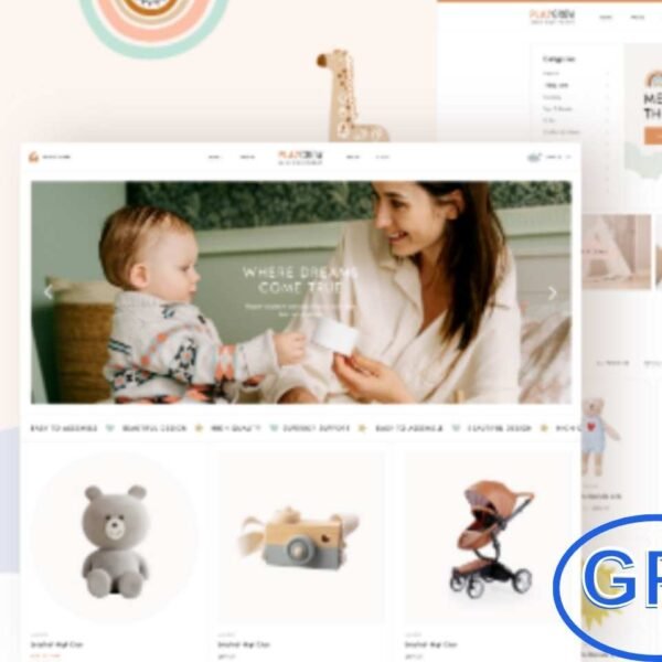 PlayGrow – Baby Shop & Kids Store WordPress Theme PlayGrow is a modern and beautifully designed WordPress theme tailored for baby shops and kids’ stores. Perfect for baby fashion, toys, children’s products, and kids’ eCommerce websites, this theme combines playful design with powerful functionality.