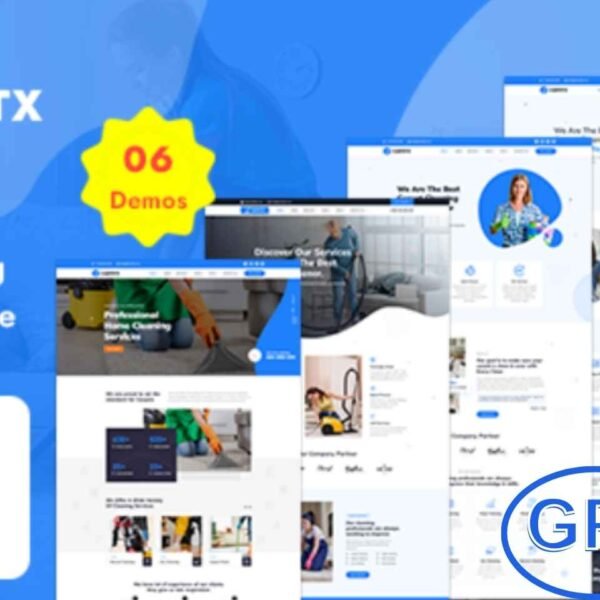 Carpetx – Cleaning Services WordPress Theme Carpetx is a professional WordPress theme designed for carpet cleaning, rug cleaning, deep cleaning, steam cleaning, and wash services. With its clean and modern design, Carpetx helps your cleaning business create a strong online presence.
