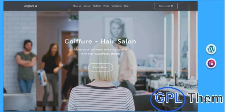 Сoiffure – Hair Salon & Beauty WordPress Theme with Blog Сoiffure is a stylish WordPress theme designed for hair salons, beauty studios, nail salons, and makeup artists. Its modern, elegant design helps showcase services, team members, and client transformations effectively.