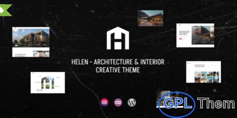 Helen – Architecture & Interior Creative WordPress Theme Helen is a modern and creative WordPress theme designed for architects, interior designers, and creative agencies. Built with a passion for design, it offers an elegant and professional platform to showcase your projects and portfolio.
