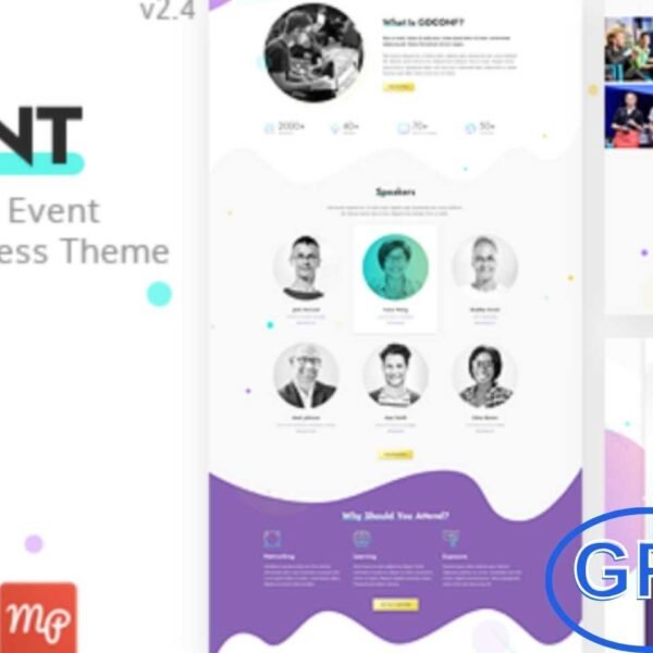 Ewent – Conference & Event WordPress Theme Ewent is a modern and responsive conference and event WordPress theme designed for expos, summits, seminars, and professional meetups. Whether you’re hosting a design conference, marketing technology expo, or future trends summit, Ewent provides all the tools to build a powerful event website.
