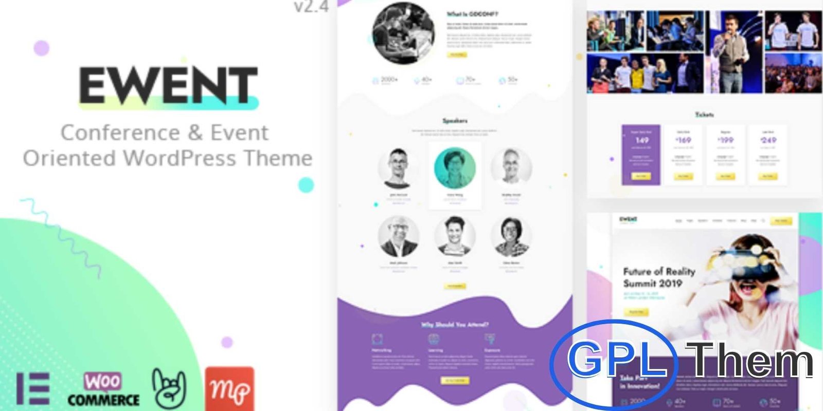 Ewent – Conference & Event Oriented WordPress Theme Ewent – Conference & Event WordPress Theme Ewent is a modern and responsive conference and event WordPress theme designed for expos, summits, seminars, and professional meetups. Whether you’re hosting a design conference, marketing technology expo, or future trends summit, Ewent provides all the tools to build a powerful event website.