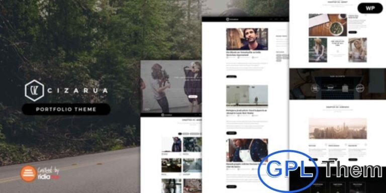 Cizarua – One Page Portfolio WordPress Theme Cizarua is a responsive one-page WordPress portfolio theme featuring a clean, simple, and elegant design. Perfect for creative digital agencies, freelancers, and personal portfolios, it allows you to showcase your projects and services professionally.