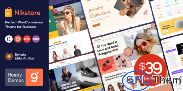 Nikstore – Creative Multipurpose WooCommerce WordPress Theme Nikstore is a powerful and creative multipurpose WooCommerce WordPress theme built with Elementor and advanced AJAX features.
