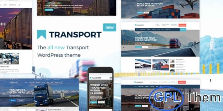 Transport – WP Transportation & Logistics WordPress Theme Transport is a premium WordPress theme designed specifically for transportation, logistics, and transport company websites. Fully responsive and highly customizable, it comes packed with Visual Composer, Revolution Slider, WooCommerce support, and an advanced admin panel.