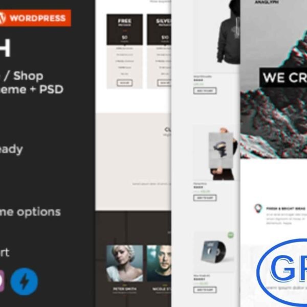 Anaglyph – One Page & Multi-Page WordPress Theme Anaglyph is a modern and creative WordPress Theme designed for both one-page and multi-page websites. Featuring a clean, minimalistic, and flat design, it offers a visually striking experience with a unique 3D-inspired look.