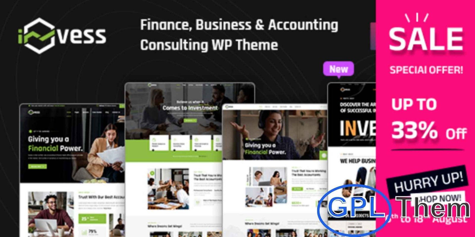 Invess – Accounting & Finance Consulting WordPress Theme Invess – Accounting & Finance Consulting WordPress Theme Invess is a professional accounting and finance consulting WordPress theme designed for firms and businesses in finance, tax, loans, insurance, and business planning.