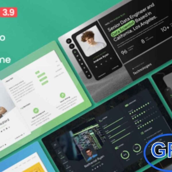 RyanCV – CV & Resume WordPress Theme RyanCV is a versatile WordPress theme designed for professionals including developers, designers, freelancers, writers, lawyers, musicians, photographers, and trainers to create online resumes, CVs, or personal portfolios.