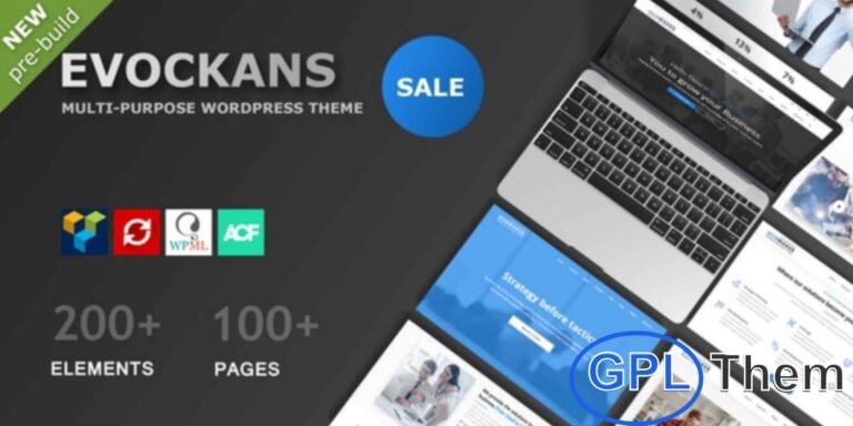 Evockans – Responsive Multi-Purpose WordPress Theme Evockans is a versatile and powerful multi-purpose WordPress theme designed to help you build business websites quickly and easily.