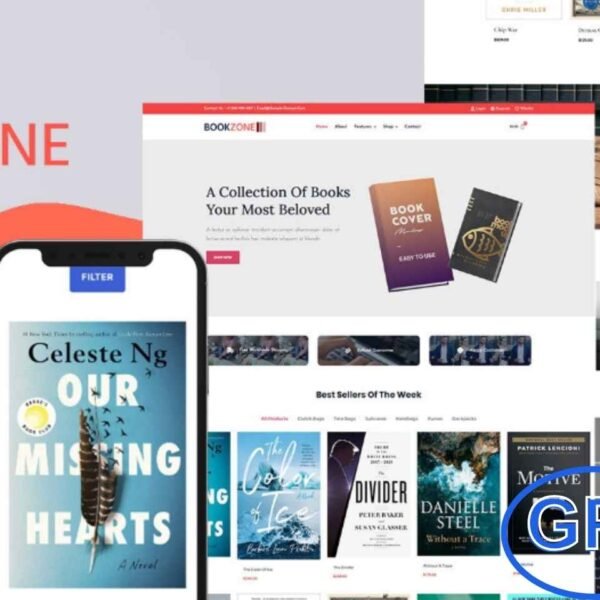 Bookzone – Book Store WooCommerce Theme Bookzone is a modern WooCommerce WordPress theme specially designed for online bookstores and book-related websites. With its clean and professional layouts, you can easily showcase books, magazines, eBooks, or any publishing products in style.