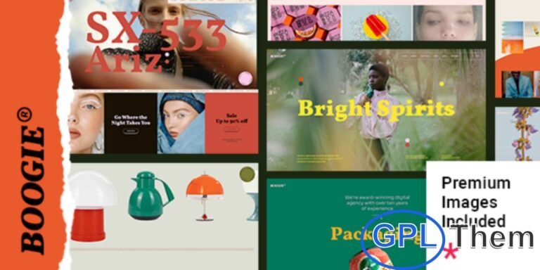 Boogie – Design Agency & Portfolio WordPress Theme Boogie is a stylish design agency and portfolio WordPress theme that blends modern creativity with a retro-inspired touch. Perfect for graphic designers, web design studios, and creative professionals, this theme offers flexible layouts to showcase your work with impact.