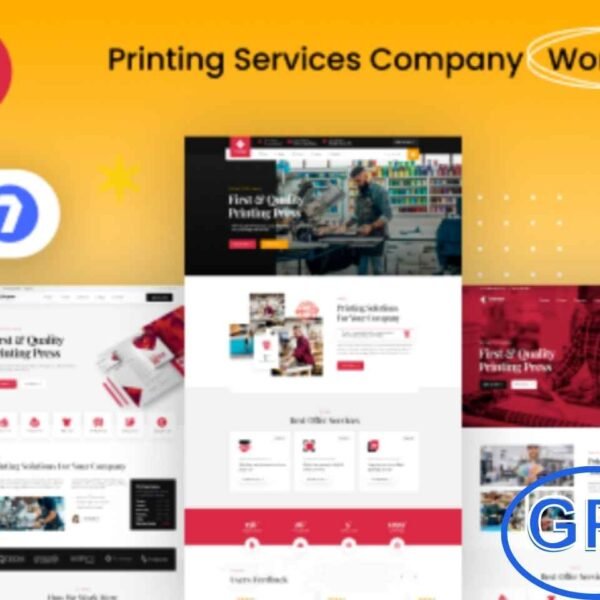 Printress – Printing Services Company WordPress Theme Printress is a modern and creative WordPress theme designed specifically for printing services companies.