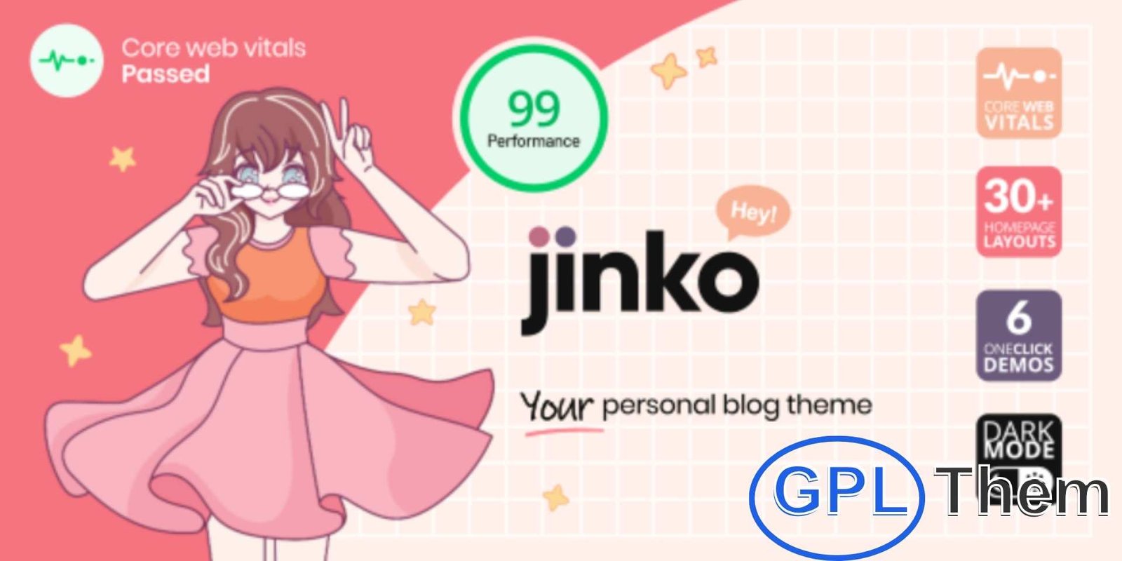 Jinko – Your Personal Blog Theme Jinko – Personal Blog WordPress Theme Jinko is a bold and vibrant personal blog WordPress theme designed for bloggers who want to share their stories with style. Built with user feedback in mind, it combines the best features of 3Fortymedia’s previous themes into a lightweight, fast, and easy-to-use design.