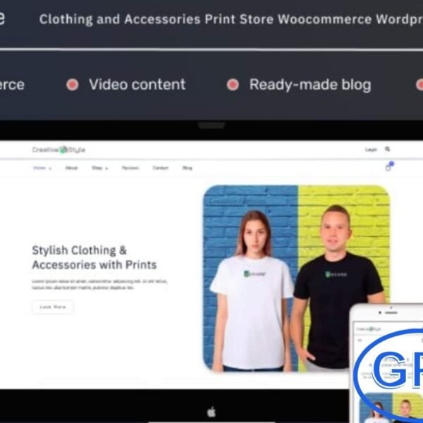 Creative Style – Clothing & Accessories Print Store WooCommerce WordPress Theme Creative Style is a modern and multifunctional WooCommerce WordPress theme designed for creating stylish online stores.