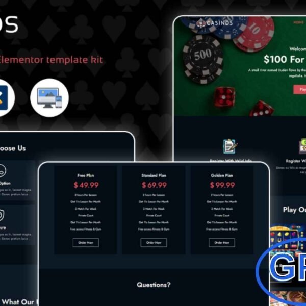 Casinos – Casino & Gambling WordPress Theme Casinos is a modern casino and gambling WordPress theme designed to give your business a professional and engaging online presence. Perfect for gambling websites, poker casinos, online lottery platforms, and sports betting companies, this theme offers a stylish layout with all the features you need to attract players and grow your brand.