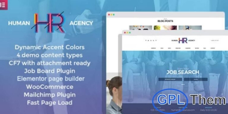 HR Human Consult – Recruitment & Consulting WordPress Theme HR Human Consult is a professional WordPress theme designed for recruitment agencies, HR consultants, and staffing firms. Perfect for streamlining staff management, job listings, and consultancy services, it helps create a sleek and efficient online presence.