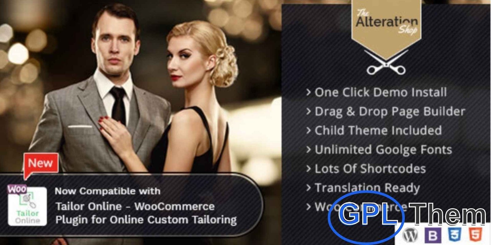 Alteration Shop – WordPress WooCommerce Theme for Tailors Alteration Shop – WooCommerce WordPress Theme for Tailors Alteration Shop is a modern and stylish WordPress WooCommerce theme designed specifically for tailors, fashion designers, and businesses in the garment industry.